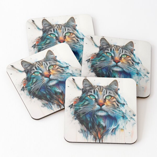 Item preview, Ice Cat Portrait #15 designed and sold by mrbribe.