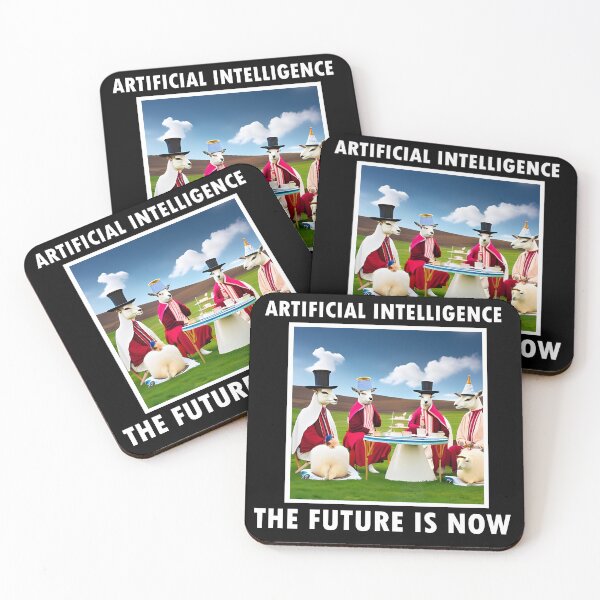 Item preview, Artificial Intelligence Llama Tea Party designed and sold by CaptnShirts.