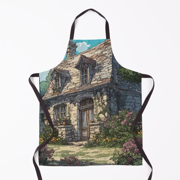 Item preview, A stone building in a flowers garden designed and sold by KMSpace.