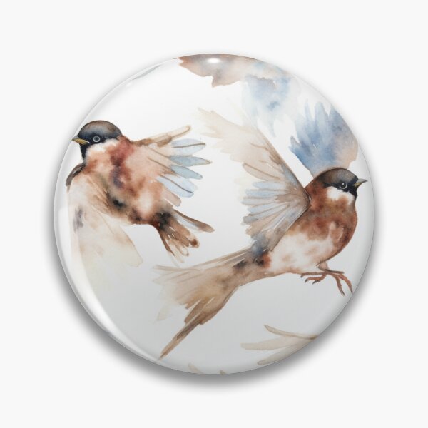 Item preview, Flying sparrows designed and sold by FinPinceau.