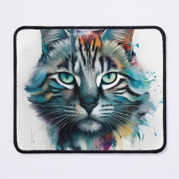 Item preview, Ice Cat Portrait #19 designed and sold by mrbribe.
