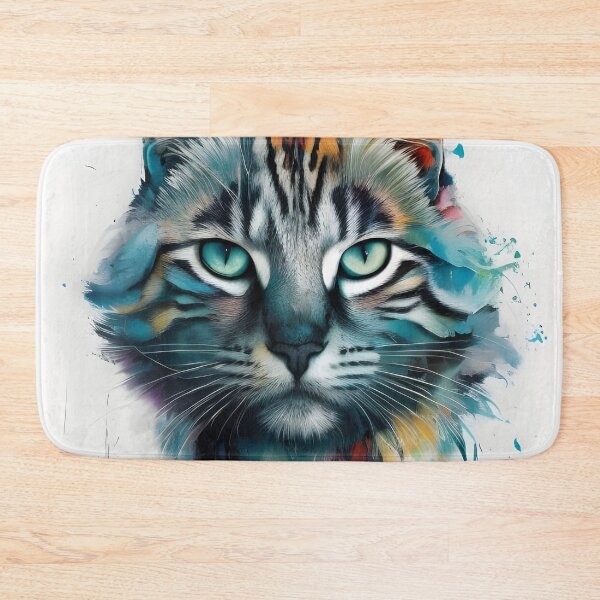 Item preview, Ice Cat Portrait #19 designed and sold by mrbribe.