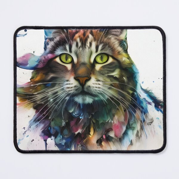 Item preview, Ice Cat Portrait #20 designed and sold by mrbribe.