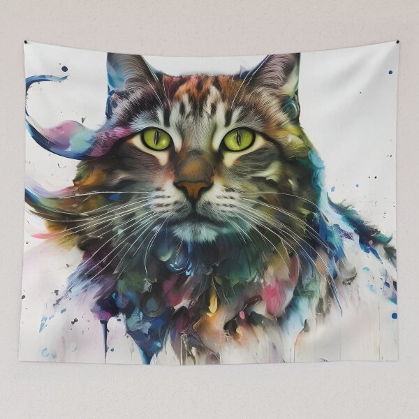 Item preview, Ice Cat Portrait #20 designed and sold by mrbribe.