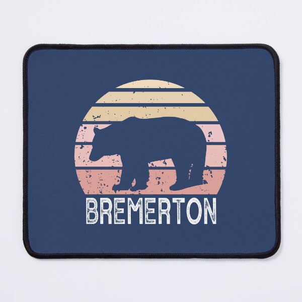 Item preview, Bremerton Washington Retro Bear designed and sold by Esskay Designs.