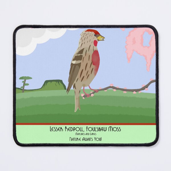 Item preview, Foulshaw Moss Nature Reserve Poster designed and sold by LakelandDrawing.