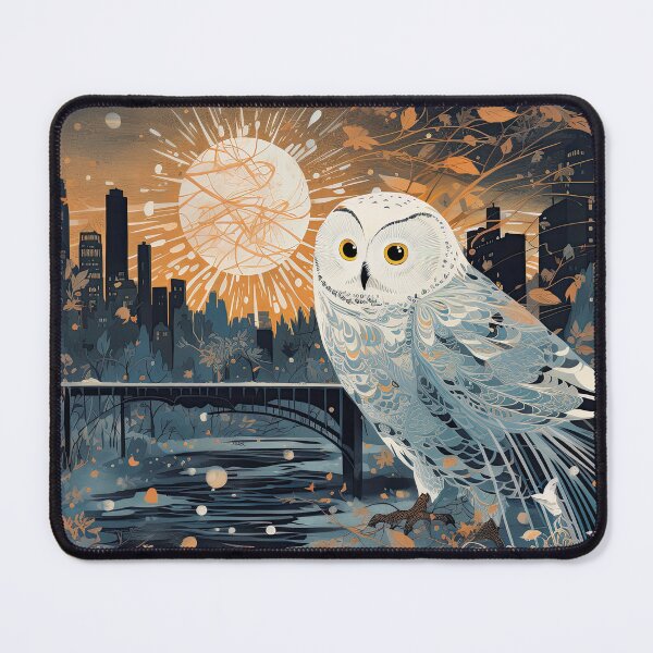 Item preview, Snowy owl at sunrise designed and sold by snowyowls.