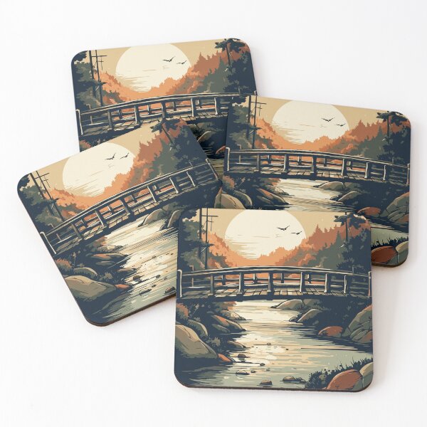 Item preview, River bridge designed and sold by KMSpace.