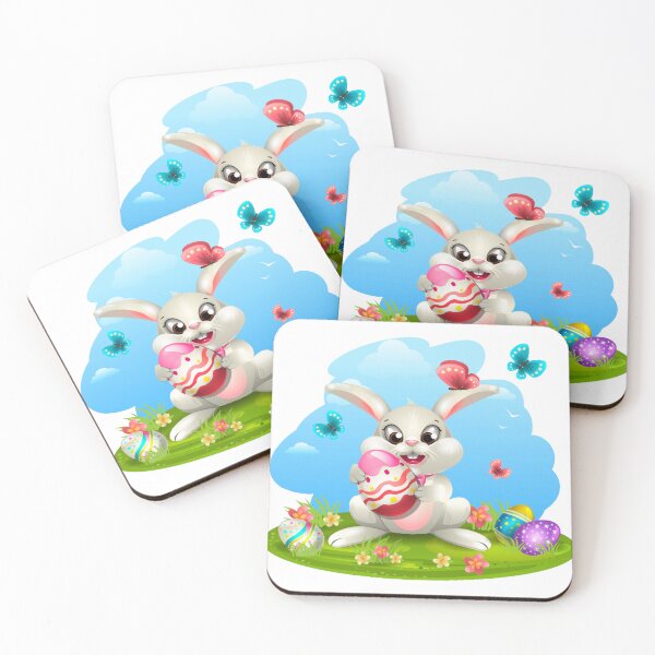 Item preview, Cute Easter Bunny And Eggs  designed and sold by Pebasfa.