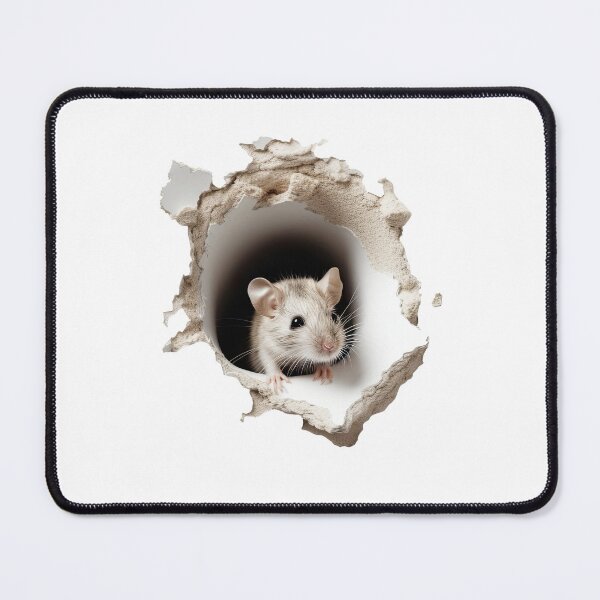 Item preview, Mouse Hole - Wall Decoration - Funny Mouse Shirt - Sticker designed and sold by ArtusFantasia.