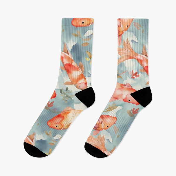Item preview, Koi fish pattern, red and blue designed and sold by Kenneth Heiss.