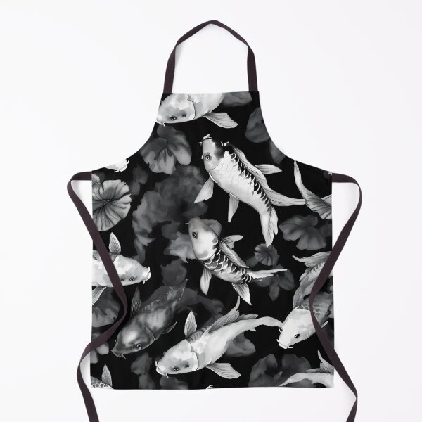 Item preview, Koi fish pattern, black and white designed and sold by Kenneth Heiss.