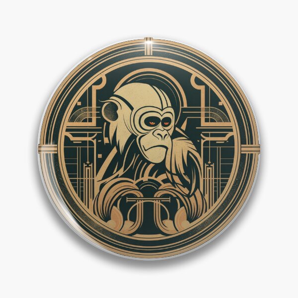Item preview, Art Deco Monkey designed and sold by comachild.