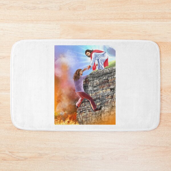 Item preview, Jesus Savior - Jesus saving person from fire designed and sold by SamFunPics.
