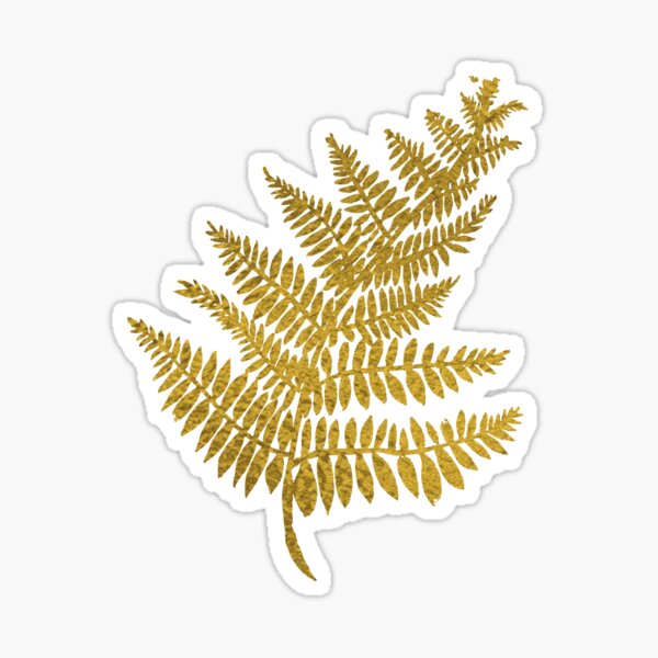 Item preview, Gold Fern Leaf designed and sold by BreadandBrush.