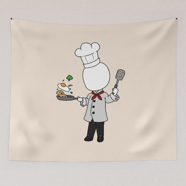 Item preview, creepypasta chef slenderman chibi designed and sold by EveryCuteThings.