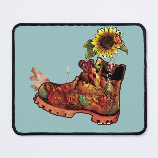 Item preview, Floral Hiking Boots Backpaking designed and sold by fatydesignspace.