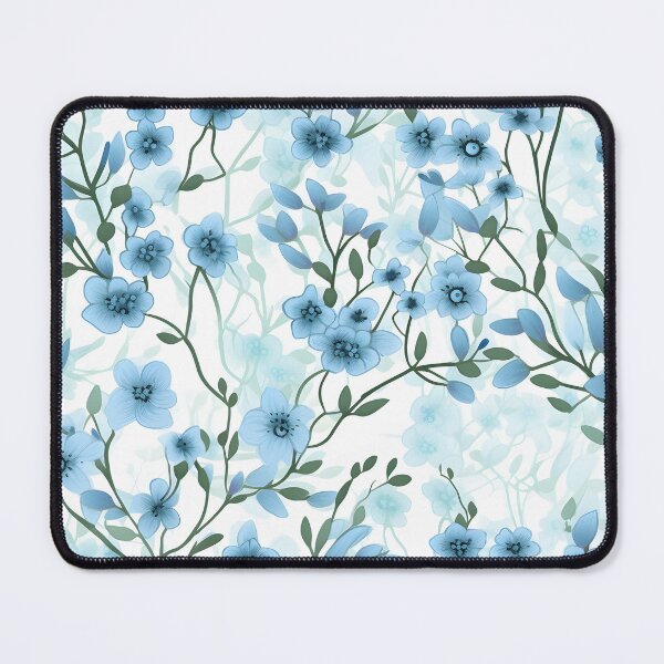 Item preview, Beautiful blue flower pattern tile designed and sold by Kenneth Heiss.