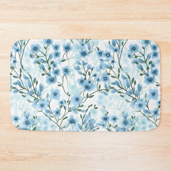 Item preview, Beautiful blue flower pattern tile designed and sold by Kenneth Heiss.