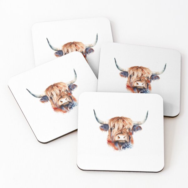 Item preview, Patriotic highland cow designed and sold by hjstudioo.