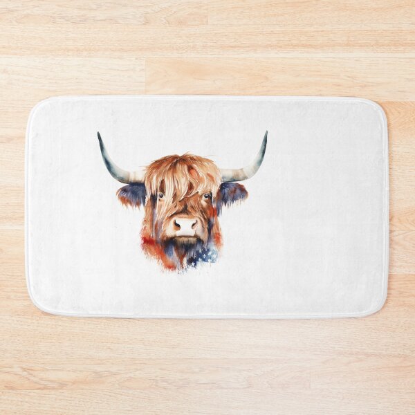 Item preview, Patriotic highland cow designed and sold by hjstudioo.