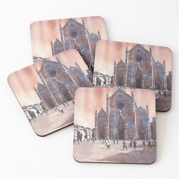 Item preview, Painting of Florence, Italy church at sunset.  designed and sold by rfoxphoto.