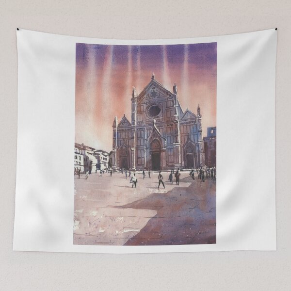 Item preview, Painting of Florence, Italy church at sunset.  designed and sold by rfoxphoto.