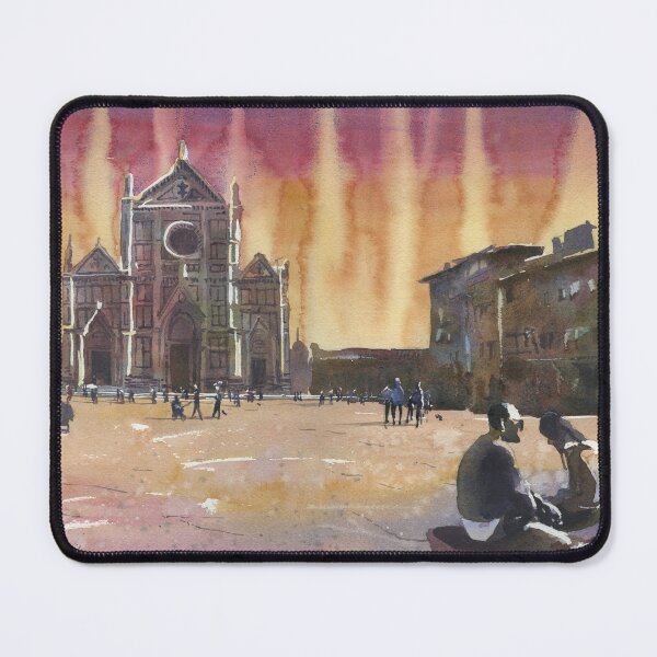 Item preview, Painting of Florence, Italy church at sunset. designed and sold by rfoxphoto.