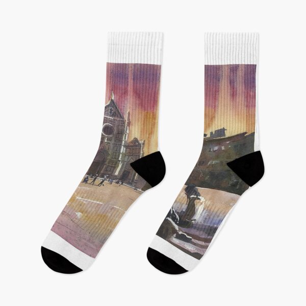 Item preview, Painting of Florence, Italy church at sunset.  designed and sold by rfoxphoto.