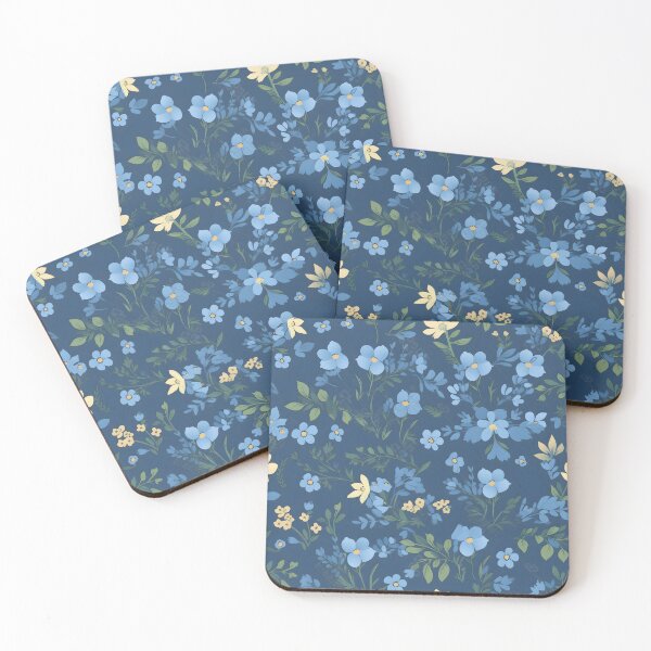 Item preview, Beautiful blue flower pattern tile designed and sold by Kenneth Heiss.