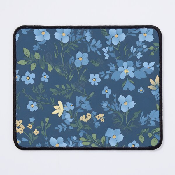 Item preview, Beautiful blue flower pattern tile designed and sold by Kenneth Heiss.