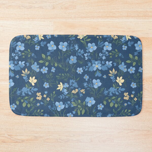 Item preview, Beautiful blue flower pattern tile designed and sold by Kenneth Heiss.