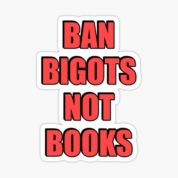 Ban Assault Rifles Not Books Sticker