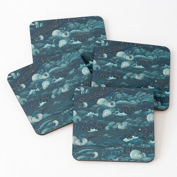 Item preview, Wild Nightly Waves designed and sold by heringa.