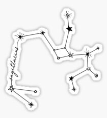 Pegatina Etiqueta engomada de la constelación del dibujo del zodíaco de Sagittarius
