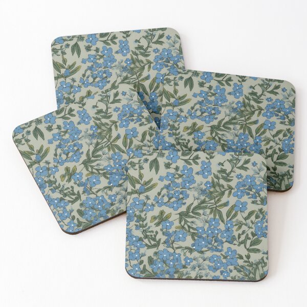 Item preview, Beautiful blue flower pattern tile designed and sold by Kenneth Heiss.