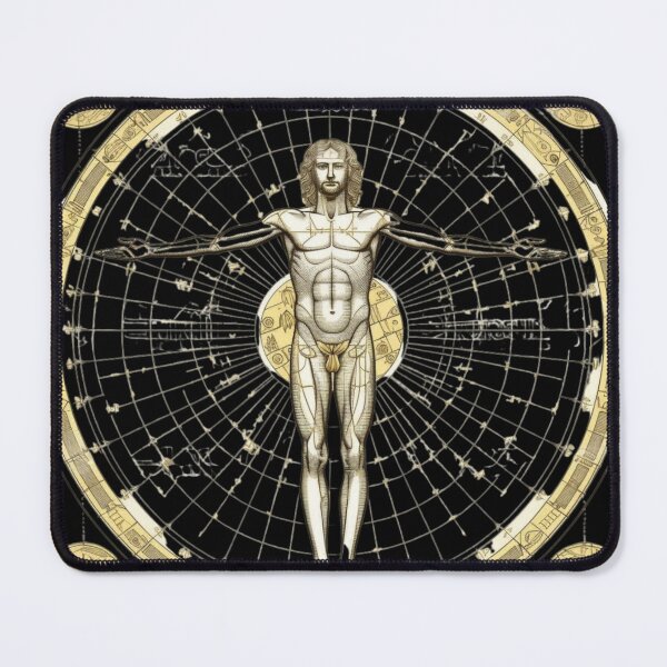 Item preview, Gold Vitruvian Man designed and sold by LeafyLife.