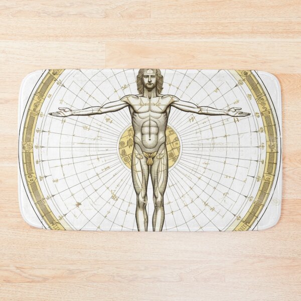 Item preview, Gold Vitruvian Man designed and sold by LeafyLife.