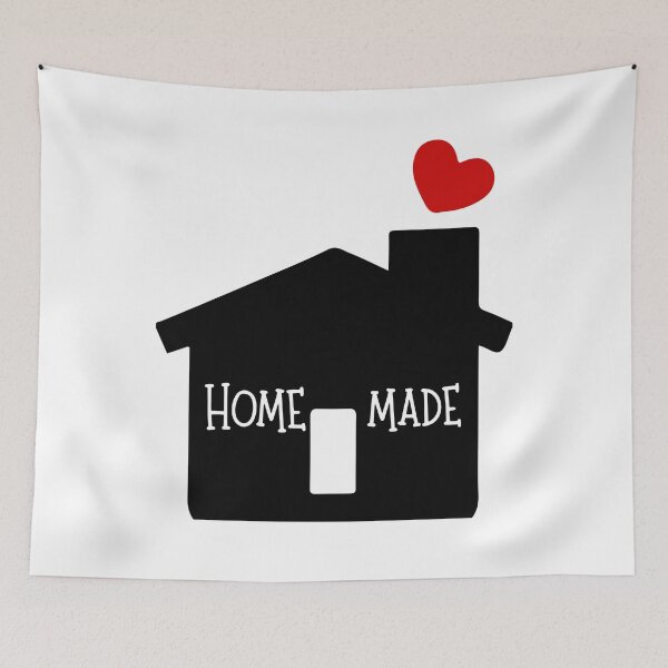 Item preview, HOME-MADE-LOVE-HOUSE-HAND-MADE-printable-design designed and sold by Designerboutic.