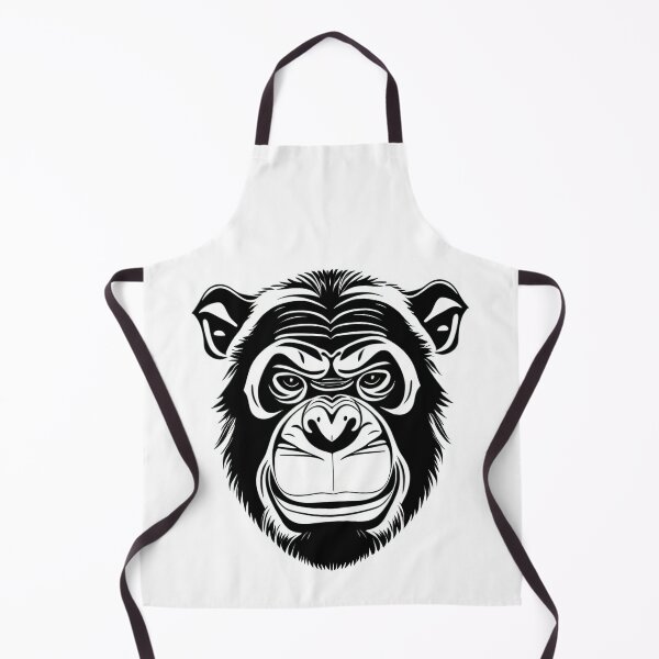 Item preview, Chimp black and white portrait No.1 designed and sold by Artistic Fusion Lab.