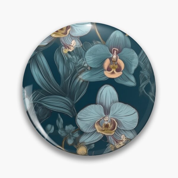 Item preview, Orchids blue designed and sold by colourmefloral.