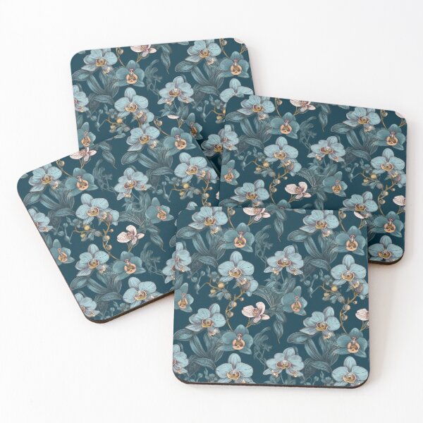 Item preview, Orchids blue designed and sold by colourmefloral.