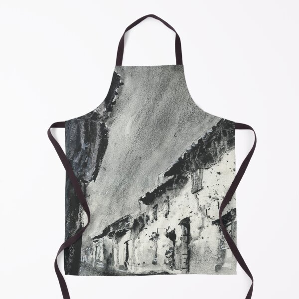 Item preview, Peruvian architecture in the Sacred Valley, Peru.  Black and white watercolor painting traditional houses near Machu Picchu ruins designed and sold by rfoxphoto.