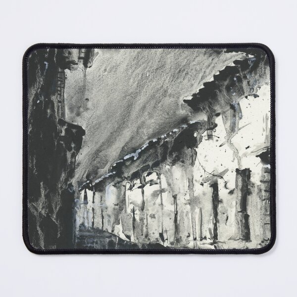Item preview, Painting of Peruvian architecture in the Sacred Valley, Peru. Monochromatic watercolor painting houses South America watercolor home decor designed and sold by rfoxphoto.