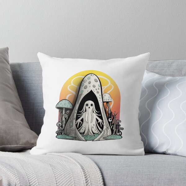 Item preview, Mushroom Ghost en The Garden of Spirits - Obra de arte misteriosa y encantadora designed and sold by TVBArchive.