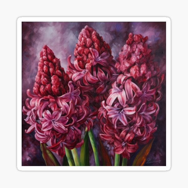 Aperçu de l'œuvre Burgundy Hyacinth  créée et vendue par Vanover Designs.