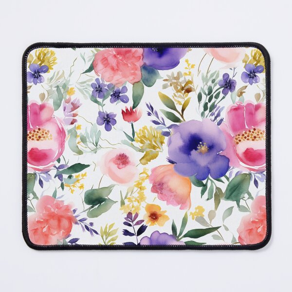 Aperçu de l'œuvre Modèle sans couture de fleurs aquarelle classique créée et vendue par heringa.