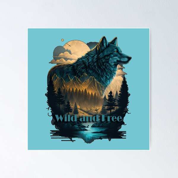 Poster/Tableau Sur Toile - Loup - Impression Animalière - Non Encadré