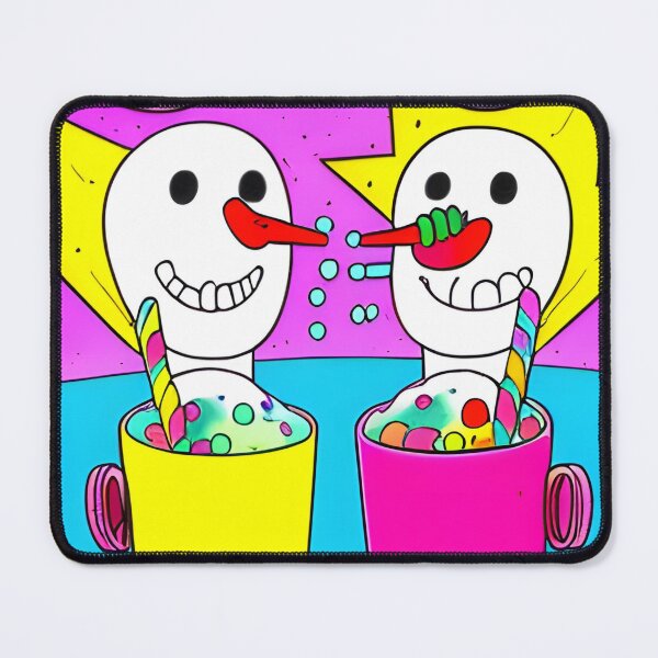 Item preview, Snowmen eating Snow Cones designed and sold by Willyboy16.
