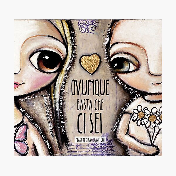 Child Lovers with big eyes Photographic Print